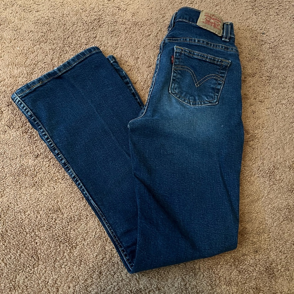 Vintage Levi's Denim Jeans - 517 Flare Slim - Size 14